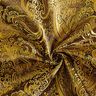 Beklædnings-jacquard metallic paisley – guld/sort,  thumbnail number 3