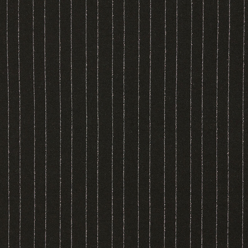 Romanit jersey nålestribet lurex – sort,  image number 1