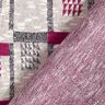 strikstof grafisk glittermønster – bær/hvid,  thumbnail number 5