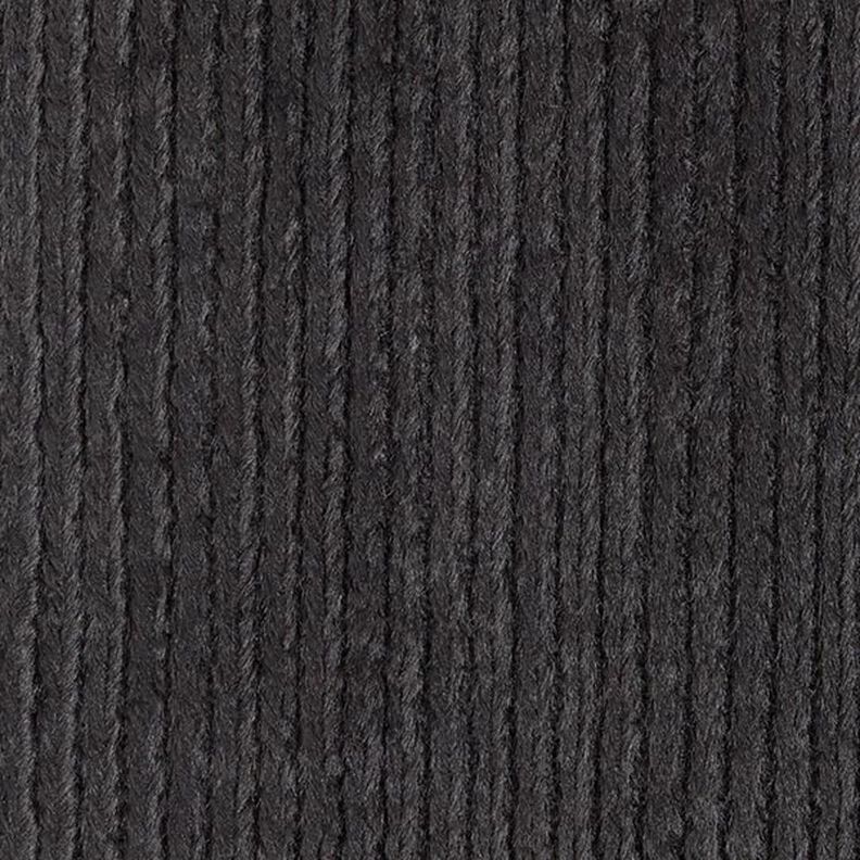 Kunstpels fletmønster – sort,  image number 1