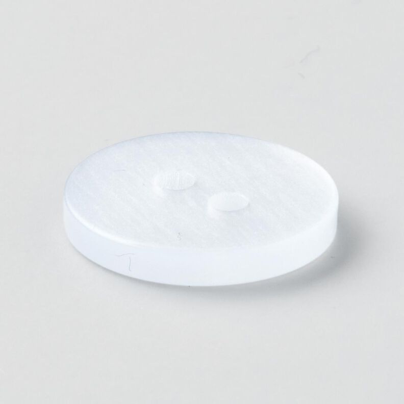 2-hulsknap blank [Ø 15 mm] – hvid,  image number 3