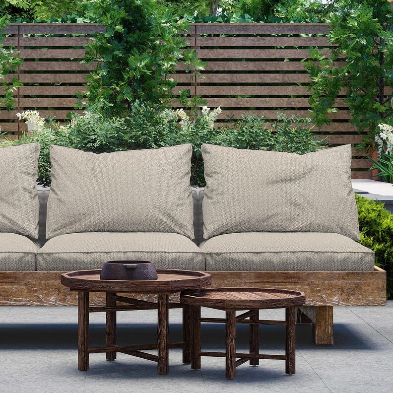 Outdoor stof bouclé-look – lys taupe,  image number 6