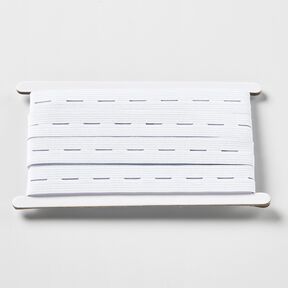 Knaphul-Elastik [3 m | 20 mm] – hvid, 