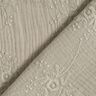 Musselin/Dobbelt-Crincle stof Tone-i-tone blomsterranke – silkegrå,  thumbnail number 4
