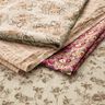Bomuldsstof  antikke roser – lys taupe/sand,  thumbnail number 5