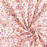 Bomuldspoplin millefleurs – hvid/pink,  thumbnail number 3