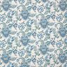 Dekorationsstof kanvas orientalske blomsterornamenter 280 cm – hvid/blå,  thumbnail number 1