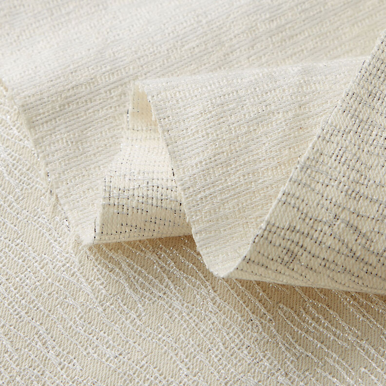 beklædningsjacquard glitrende slangemønster – hvid/sølv,  image number 3