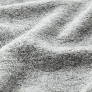 Frakkestrik uldblanding melange – sølvgrå, 
