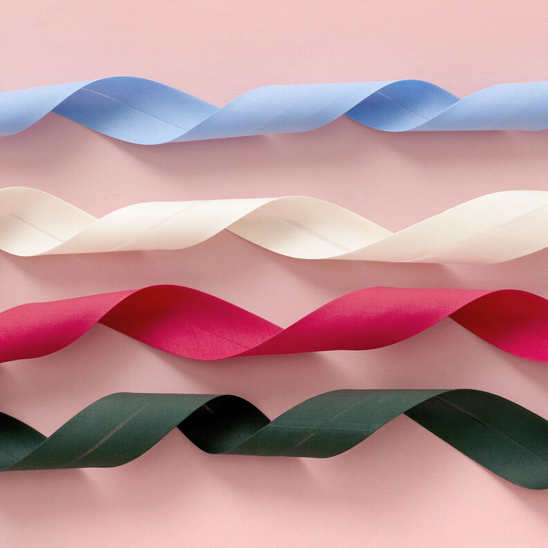 Skråbånd Polycotton [50 mm] – lysebeige,  image number 3