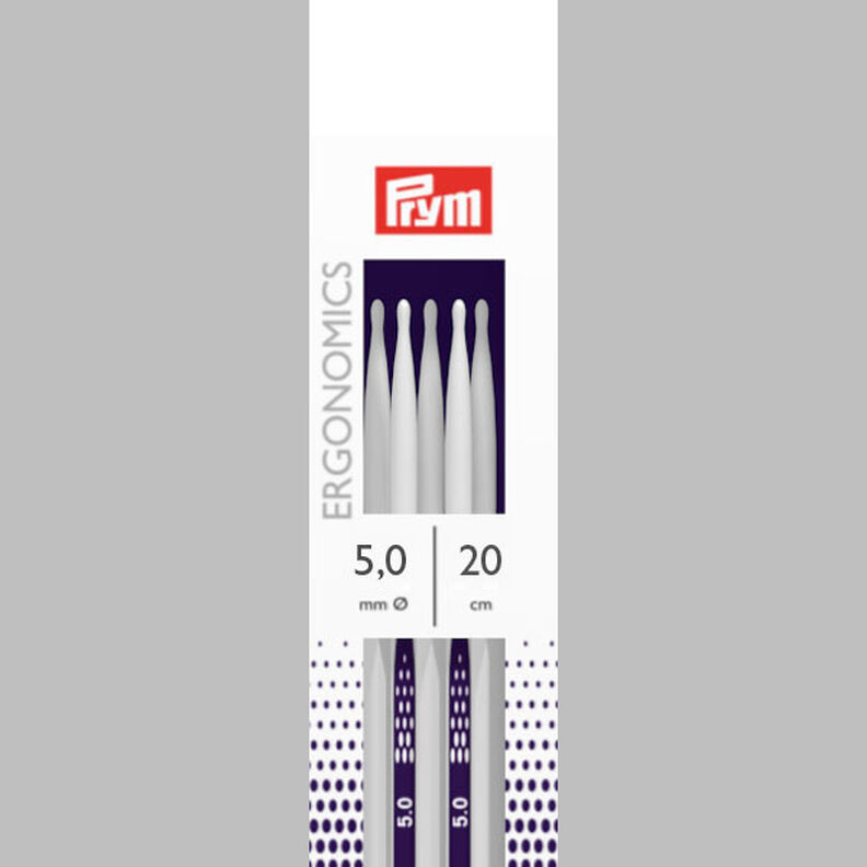 5,0|20cm Strikkepinde til sokker Ergonomics | Prym,  image number 2