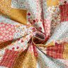 Bomuldsstof Cretonne patchwork-look – hvid/laksefarvet,  thumbnail number 4