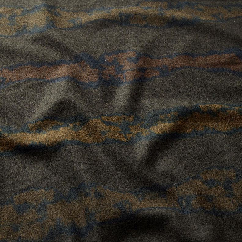 Romanit jersey ru vandlinjer – mørkebrun/sort,  image number 2