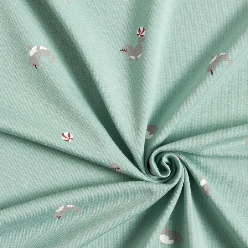 Bomuldsjersey s&aelig;lakrobatik &ndash; lysebl&aring;,  image number 3