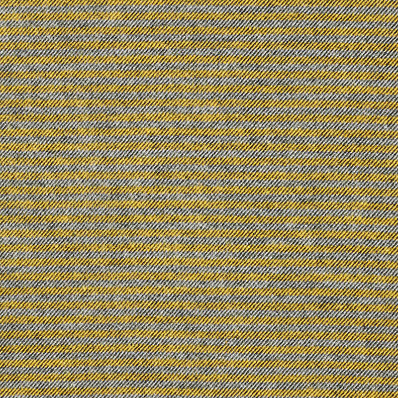 Buksestof striber – gul/grå,  image number 1