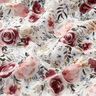 Musselin/Dobbelt-Crincle stof akvarel roser Digitaltryk – hvid,  thumbnail number 3