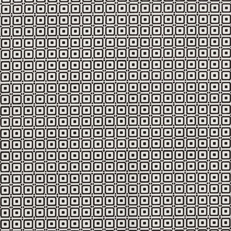 skjortestof med små tern – sort/hvid,  image number 1