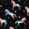 Bomuldsjersey regnbue-enhjørninger Digitaltryk | Poppy Fabrics – sort,  thumbnail number 2