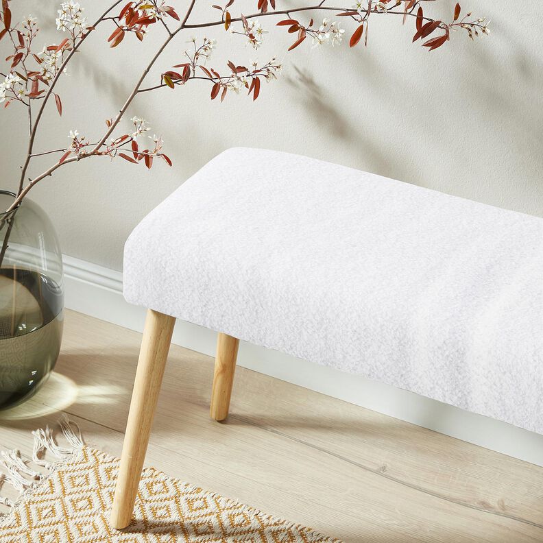 Polsterstof fåreskindslook – hvid,  image number 7