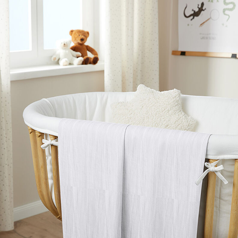 Bomulds-musselin 280 cm – hvid,  image number 8