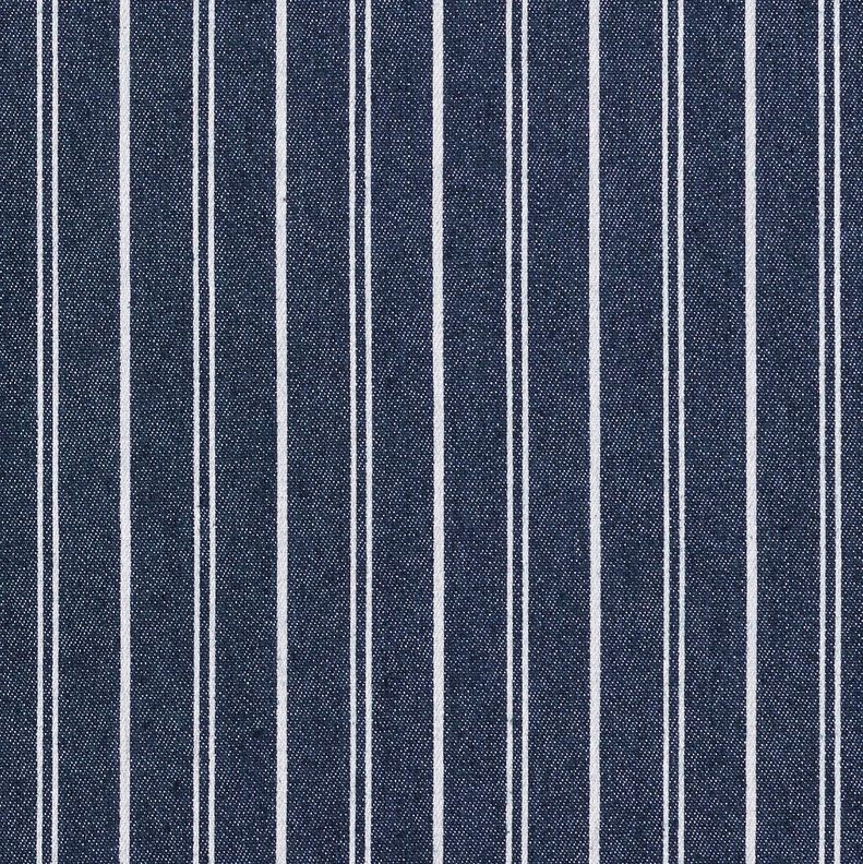 let stretch-jeans nålestriber – marineblå,  image number 1