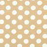 Crepe stof polkaprikker [2,5 cm] – beige,  thumbnail number 1