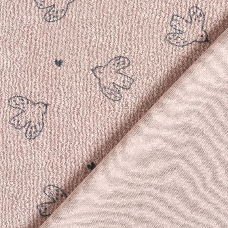 frott&eacute;jersey sm&aring; fugle &ndash; lys gammelrosa,  image number 4