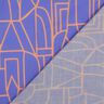 Bomuld voile Town | Nerida Hansen – blålilla/ferskenorange,  thumbnail number 4