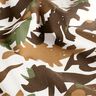 Bomuldsjersey Camouflage dinosaurer – elfenben/kastaniebrun,  thumbnail number 2