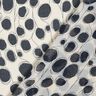 Chiffon abstrakte cirkler &ndash; hvid/sort,  thumbnail number 4