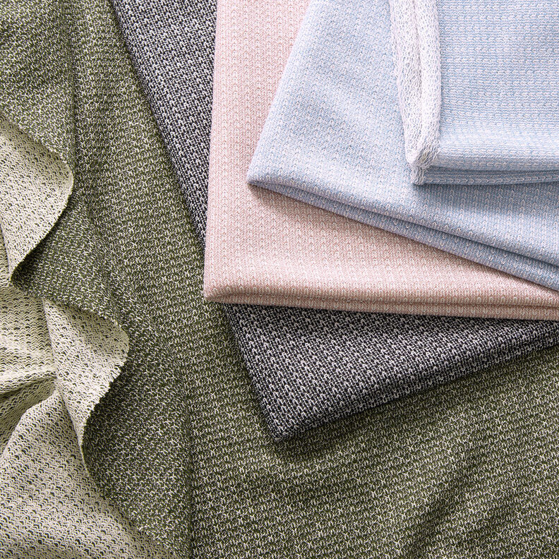 French Terry glimmer – kaki,  image number 6