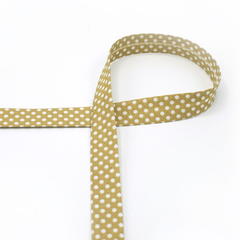 Skråbånd Prikker [18 mm] – beige,  image number 2