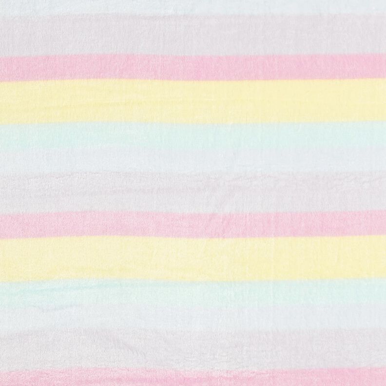 Hyggefleece Pastel regnbuestriber – lysegul/rosa,  image number 1