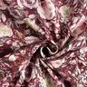 Musselin/Dobbelt-Crincle stof akvarel roser Digitaltryk – bordeaux,  thumbnail number 4