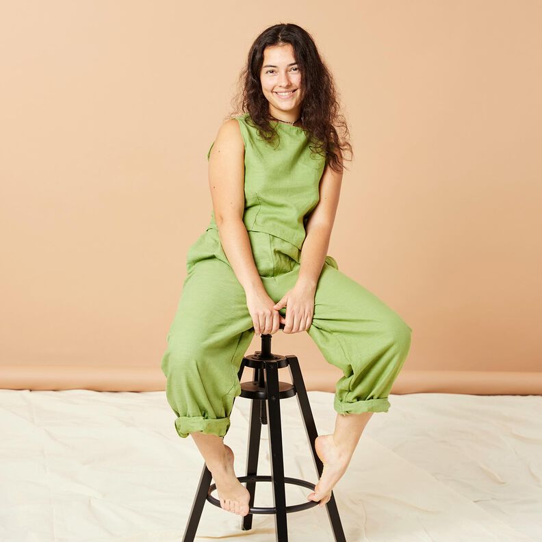 Hørstof Ramie-miks medium – reed,  image number 5