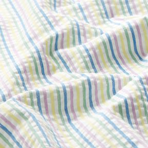 Bæk og bølge Bomuld stribet-mix – hvid, 