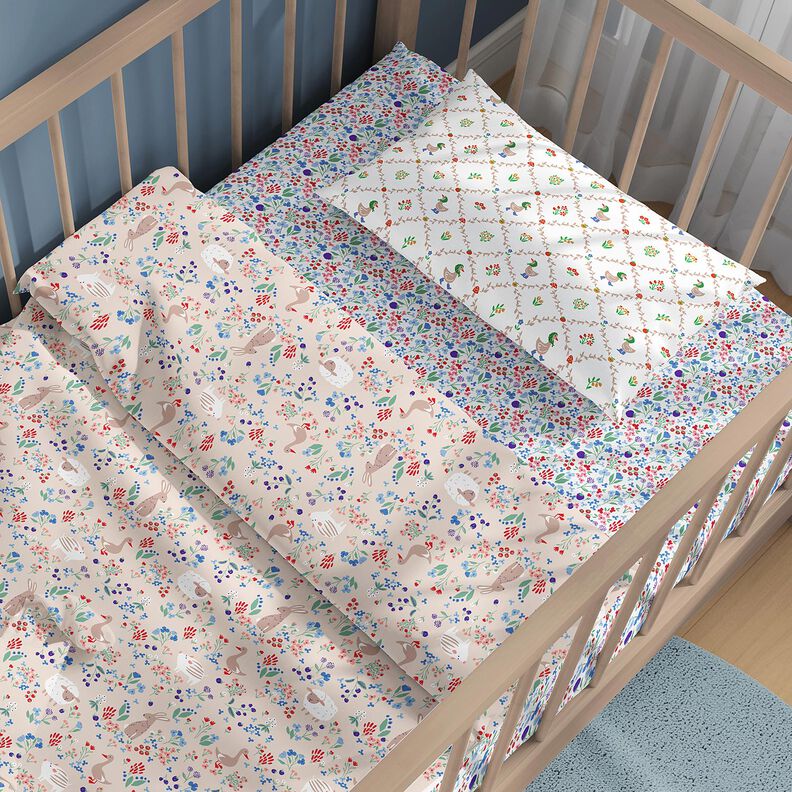 Bomuldspoplin Landhus Gæs – elfenben/mørkebeige,  image number 5