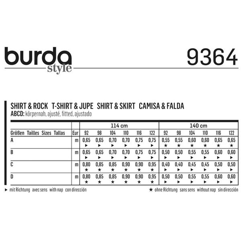 Børnebluse / Nederdel, Burda 9364,  image number 8