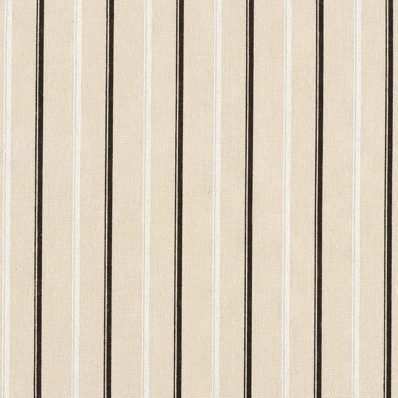 hør-miks Striber – mandel/sort,  image number 1