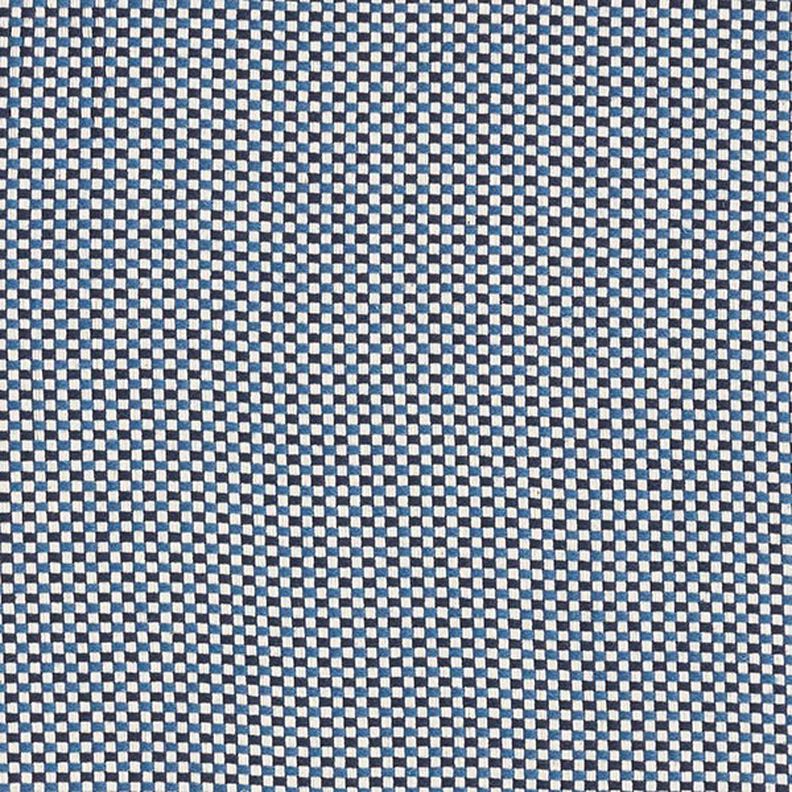 Dekorationsstof Jacquard Struktur ensfarvet – blå,  image number 1