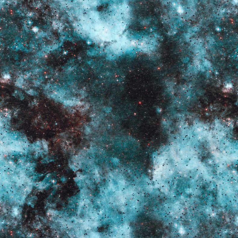 Sweatshirt lodden univers Digitaltryk – isblå/sort,  image number 1