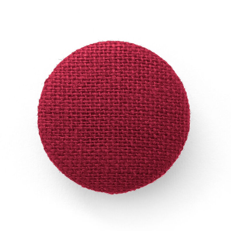 Betrukket knap, Lærred medium – bordeaux,  image number 1