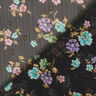 crêpe chiffon dobby og blomster – sort/lyseblå,  thumbnail number 4