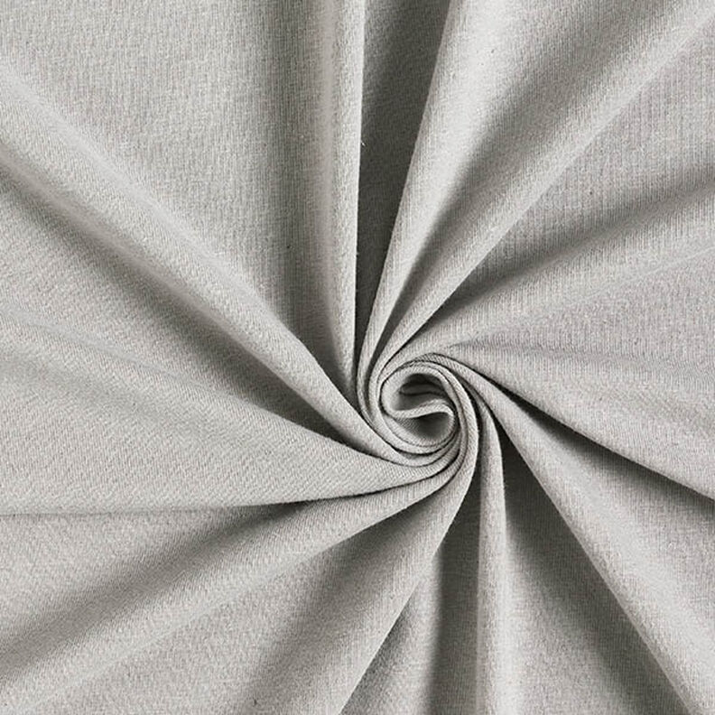 Jersey bomulds-hør-miks ensfarvet – grå,  image number 1
