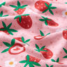 Bomuldsjersey søde jordbær | PETIT CITRON – rosa,  thumbnail number 2