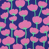 LENZING™ ECOVERO™ viskosestof  Poppies | Nerida Hansen – marineblå/pink,  thumbnail number 1