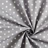 Bomuldspoplin mellemstore stjerner – grå/hvid,  thumbnail number 5