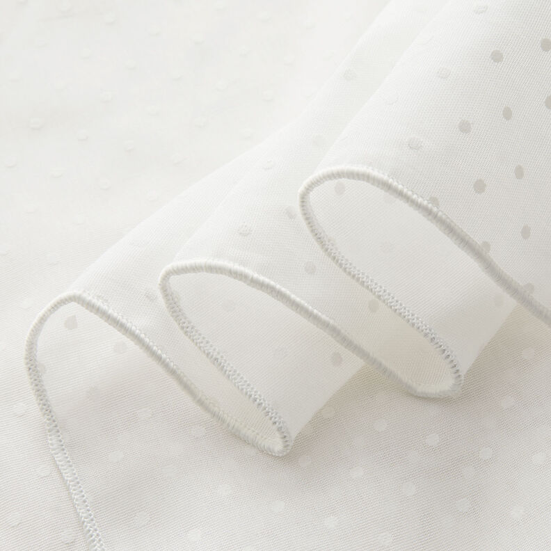 Gardinstof fine prikker 300 cm – uldhvid,  image number 4