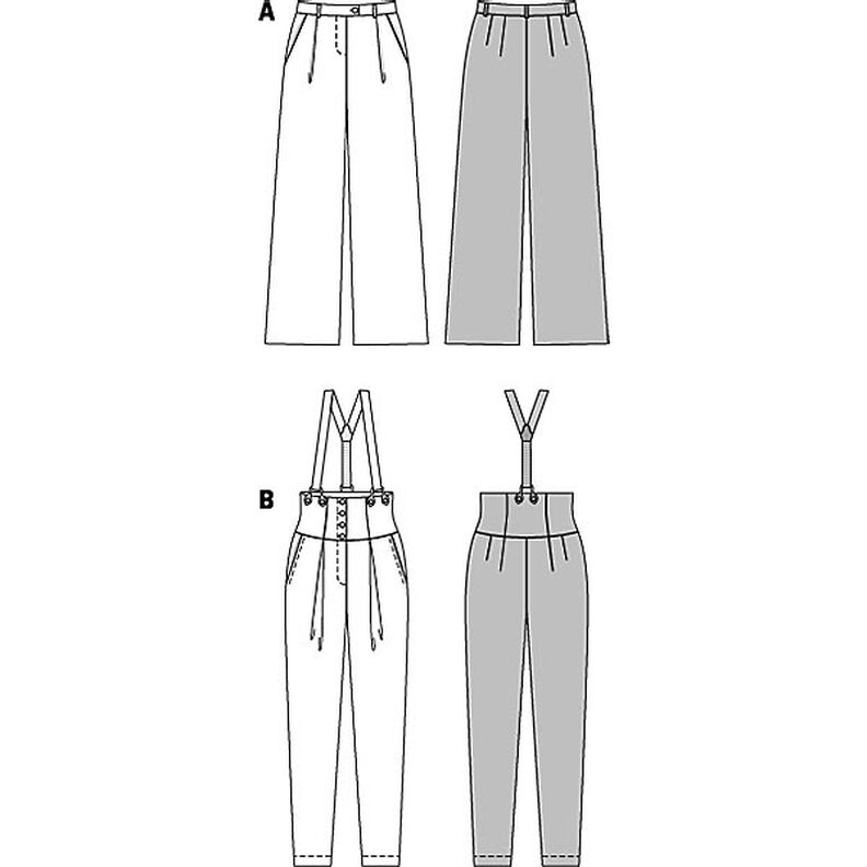Bukser med bundfolder / Marlene bukser, Burda 6856,  image number 3