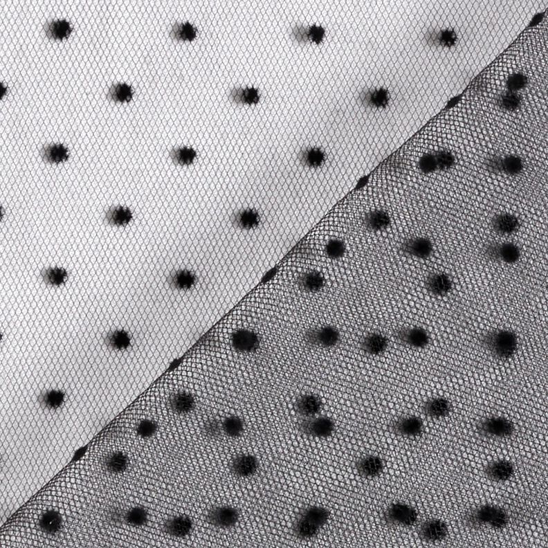 Tyl fløjlspunkter – sort,  image number 4
